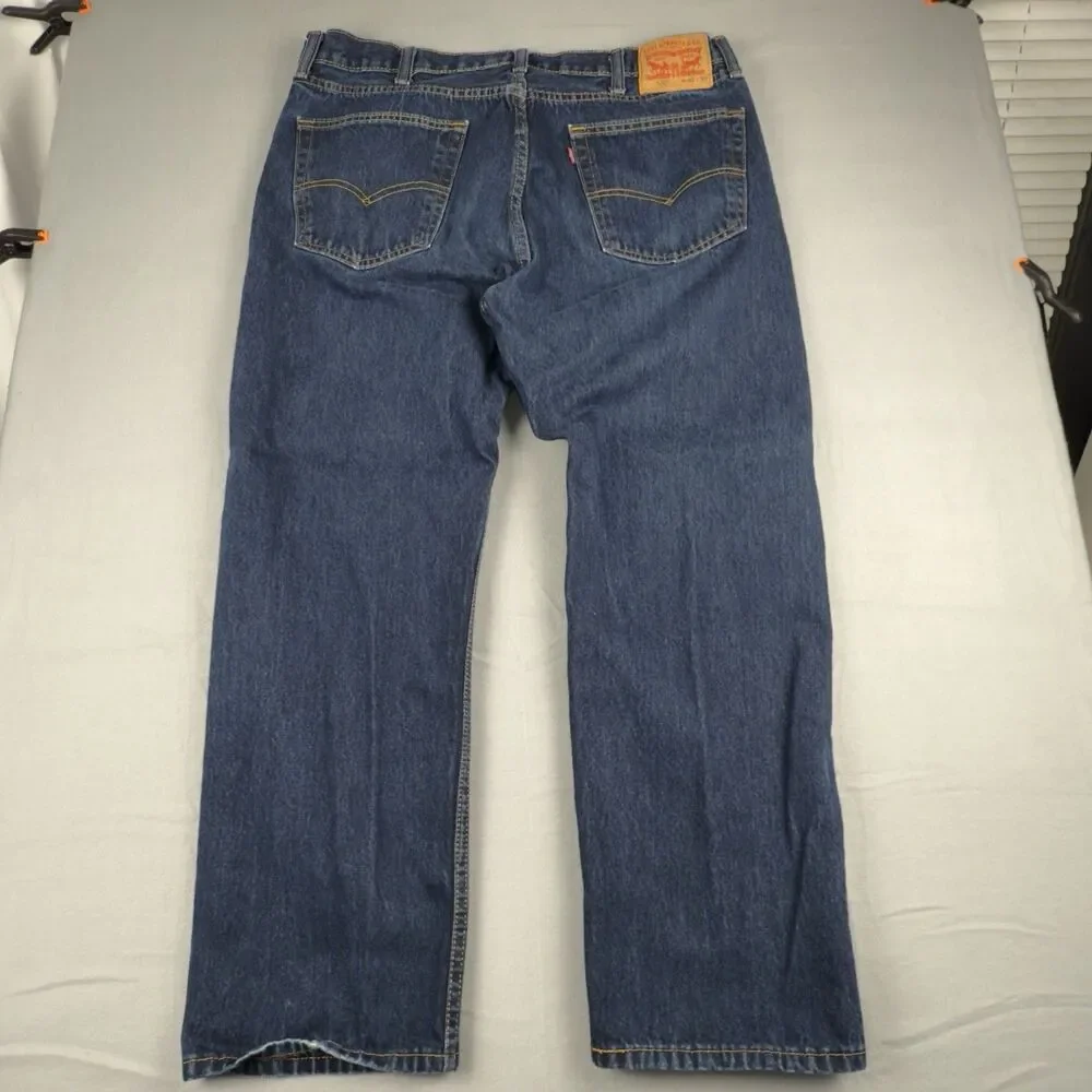 Levi's 505 Jeans Mens 40x30‎ Straight Fit 5-Pocket Cotton Denim Black